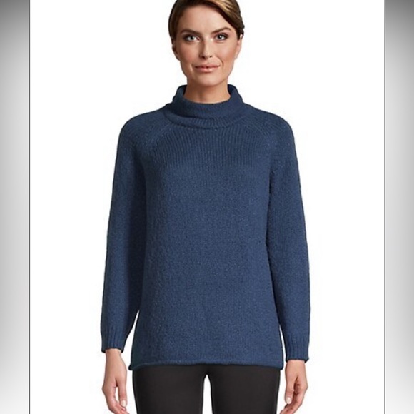 New Eileen Fisher
Organic Cotton Knit Turtleneck Sweater - Picture 1 of 4